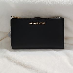 Michael Kors Double Zip Leather Wrap